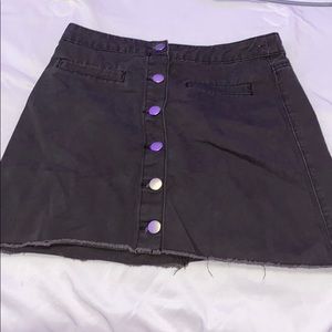 Black button up Skirt from Forever 21